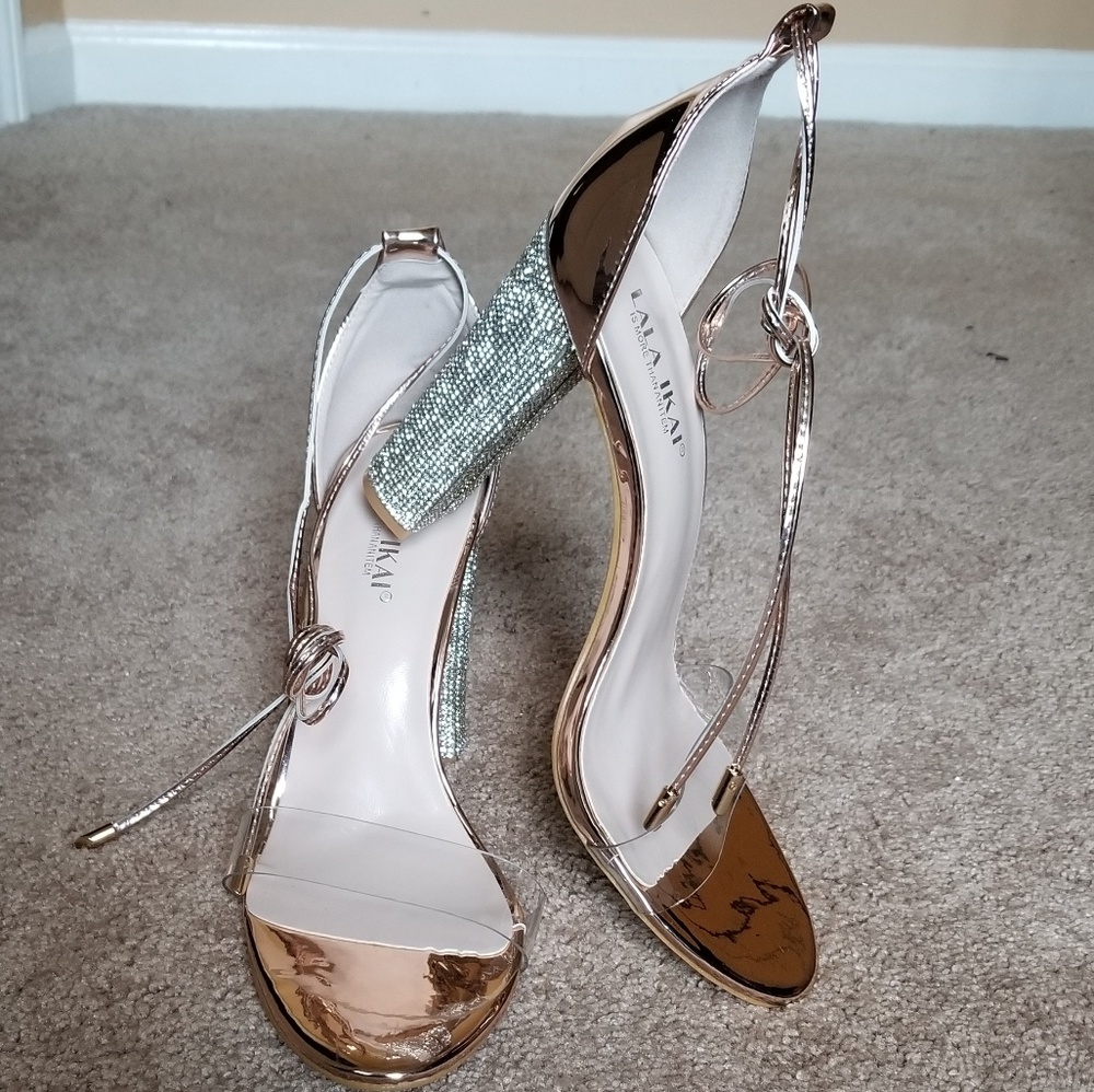 5 in. Lala Ikai Rhinestone Heels size 9